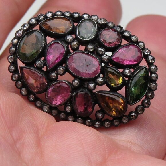 $3500 Diamond Turmaline Ring